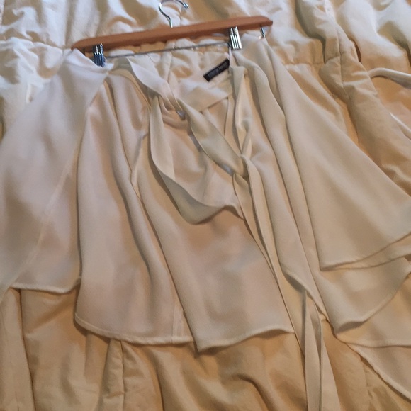 American apparel white wrap skirt - Picture 1 of 3
